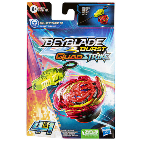 Hasbro Beyblade Burst Quadstrike Stellar Hyperrion H8 G16/0007/TD18-Q/412