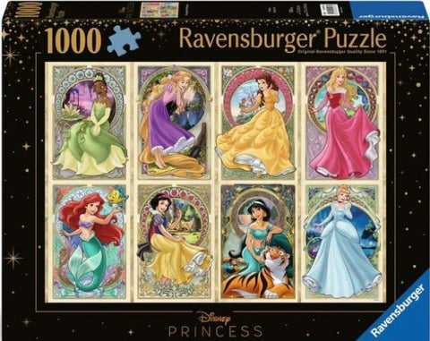 Ravensburger Casse-tête 1000 pièces Art nouveau Princesses Disney - 12000497