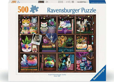 Ravensburger Casse-tête 500 pièces Cubby Cat and Succulents - 12000874