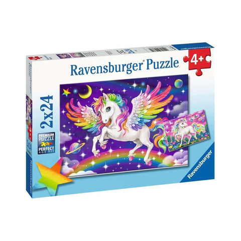 Ravensburger Casse-tête 2x24 pièces Licorne et Pégase - 05677