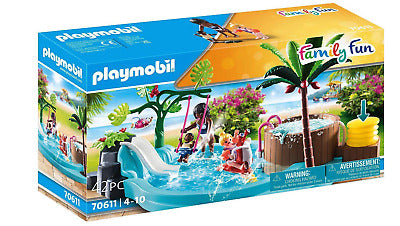 Playmobil Family Fun Pataugeoire avec bain a bulles 70611