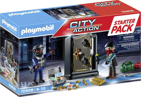 Playmobil City Action Starter pack Policier et cambrioleur de coffre-fort 70908