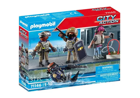 Playmobil équipe des forces spéciales avec bandit 71146