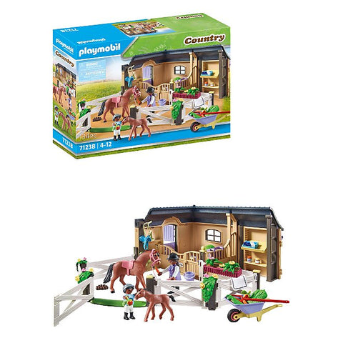 Playmobil country étable et carrière pour chveveaux 71238