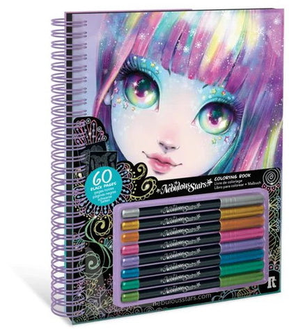 Nebulous Stars livre de coloriage pages noires