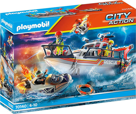 Playmobil City Action bâteau de pompier 70140