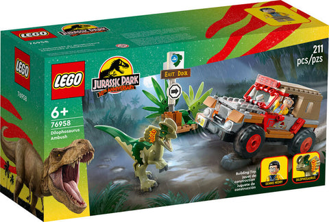Lego Jurassic Park Dilophosaurus Ambush 76958