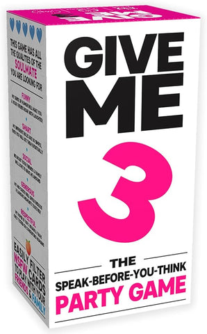 Give me 3 - Party Game - version anglaise