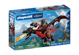 Playmobil Knights - Dragon noir et chevalier - 72114