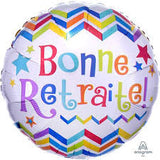 Ballon métal Bonne retraite coloré 17 pouces