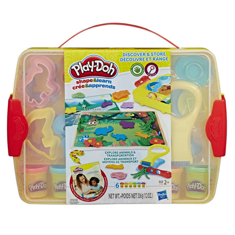 Play-Doh Valise Pâte à modeler - Explore animaux et moyens de transports