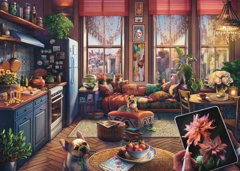 Ravensburger casse-tête 500 pièces Cozy Boho Studio - 12001025