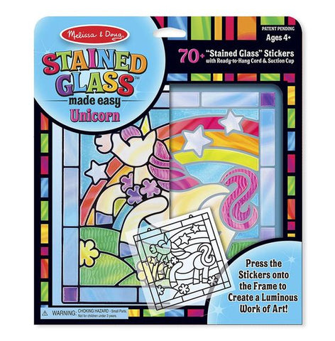Vitraux Licorne 71+ autocollants - Melissa & Doug