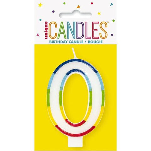 Chandelle Rainbow chiffre 0