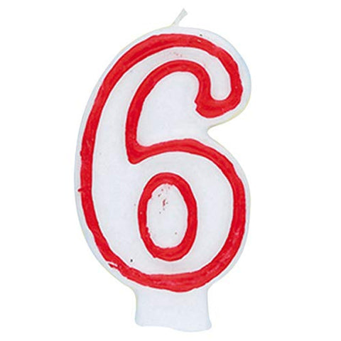 Chandelle de luxe chiffre 6