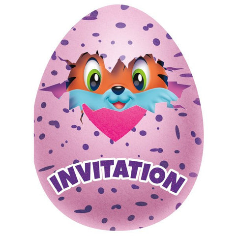 Carte invitation Hatchimals 59314 - Articles de fête