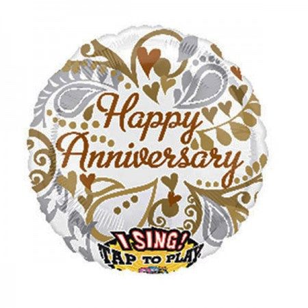 Singing Balloon Happy Anniversary Still the One 28 pouces