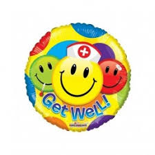 Ballon hélium Get Well jumbo 36 pouces