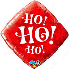 Ballon Rouge Ho Ho Ho 18 pouces