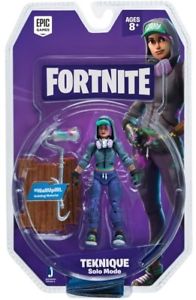 Figurine Fortnite Teknique Solo Mode avec accessoires