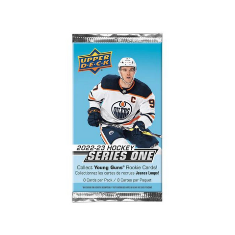 Upper Deck 2022-23 Hockey series one 1 paquet de 8 cartes par paquet