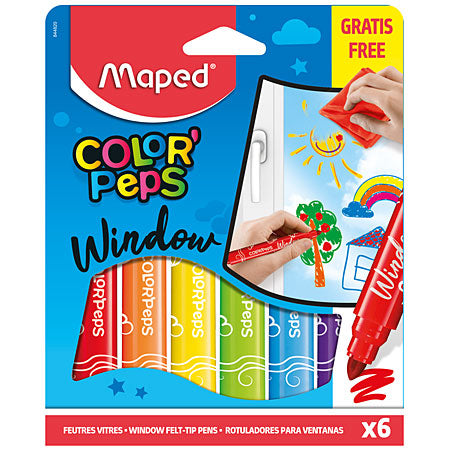 Maped Feutres vitres X 6