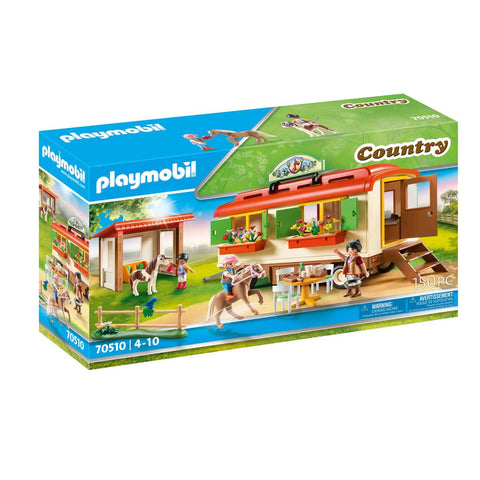 Playmobil Country maison mobile et poney 70510