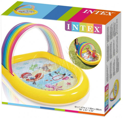 Intex Piscine air de jeux Arche Arc en ciel