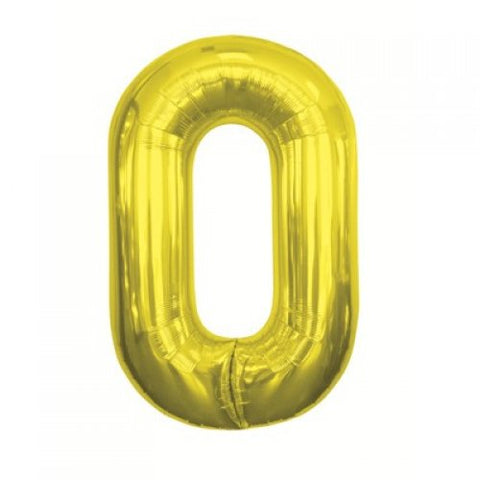 Ballon Jumbo Chiffre 0 - Or