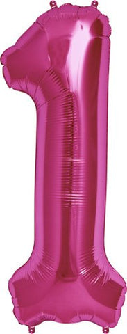 Ballon Jumbo Chiffre 1 - Rose