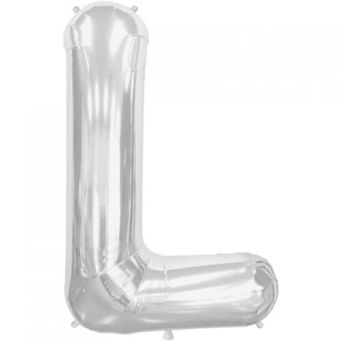 Ballon Lettre L Jumbo argent