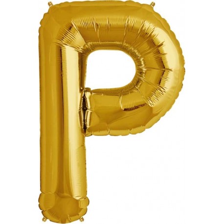 Ballon Lettre P Jumbo Or