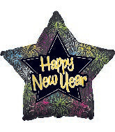 Ballon Happy New Year Étoile