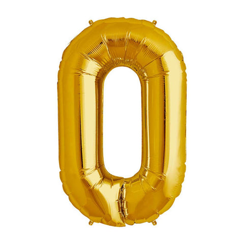 Ballon Jumbo Chiffre 0 en Or