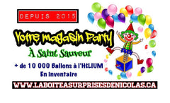 Ballons Hélium à St-Sauveur - Boîte à Surprises