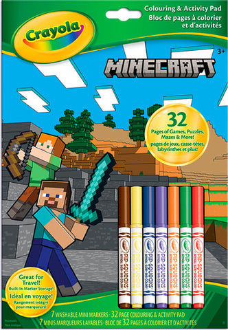 Livre à colorier et activités - Minecraft