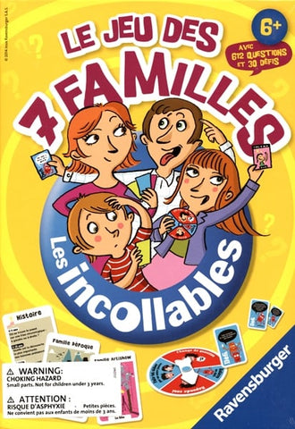 Le jeu les 7 Familles Incollables 26624
