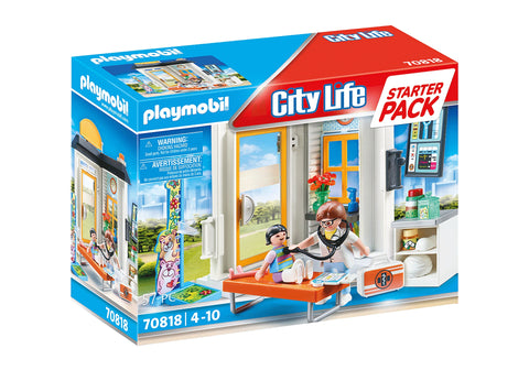 Playmobil City Life Starter pack pédiatre 70818