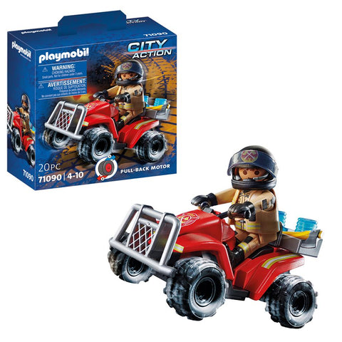 Playmobil City Action pompier et quad 71090