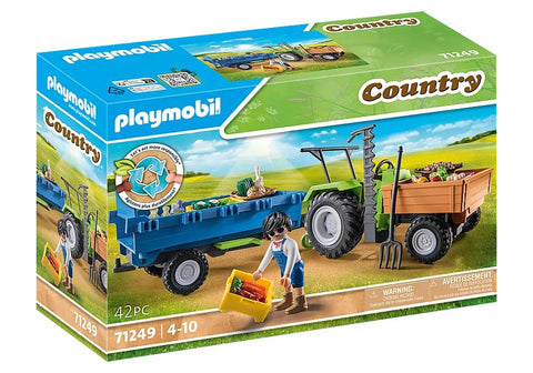 Playmobil Country Tracteur avec remorque 71249