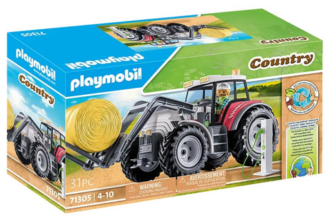 Playmobil country grand tracteur électrique 71305