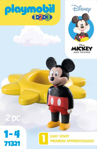 Playmobil 1-2-3 Mickey Mousse et toupie soleil 71321