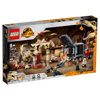 Lego Jurassic World T.rex & atrociraptor dinosaur breakout 76948