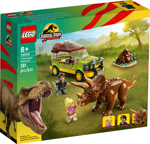 Lego Jurassic Park triceratops research 76959