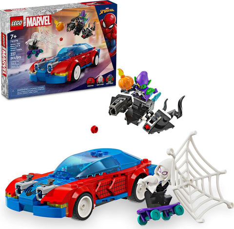 LEGO Marvel Spiderman Race car & Venom green Goblin  76279