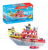 Playmobil Action Heroes Bateau de sauvetage et pompiers 71598