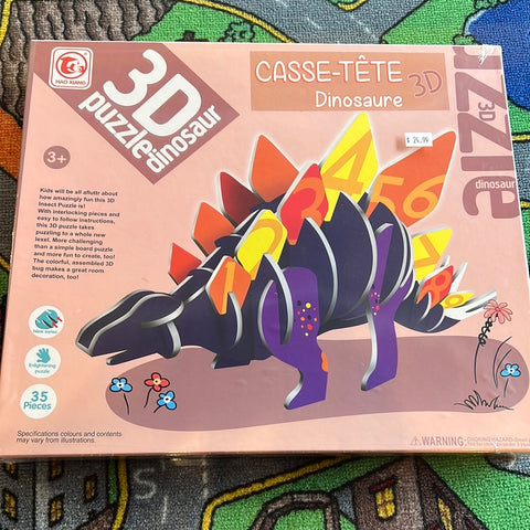 Casse-tête dinosaures 3D