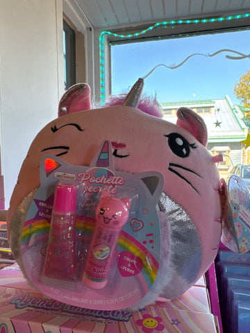 Hot Focus peluche calin Chat licorne