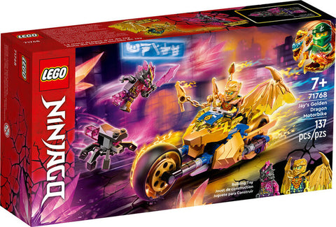 Lego Ninjago Jay's golden dradon motorbike