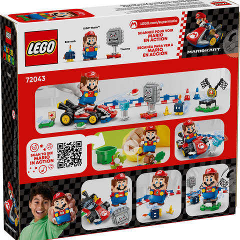 LEGO - Super Mario Interactive LEGO Mario & Standard Kart - 72043 LEGO - Super Mario Interactive LEGO Mario & Standard Kart - 72043